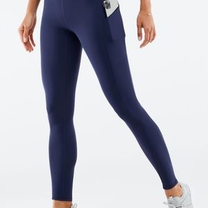 Fabletics Oasis High-Waisted 7/8 Leggings in abyss